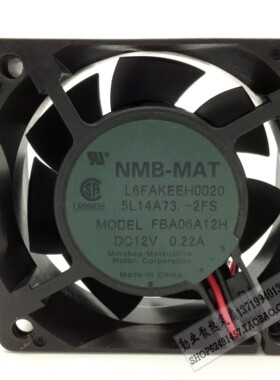 原装NMB-MAT 6025 6CM机箱电源风扇12V 0.22A FBA06A12H 双滚珠