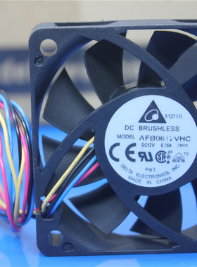台达 AFB0612VHC 12V 0.36A 60*60 6厘米CPU 电脑PWM散热风扇