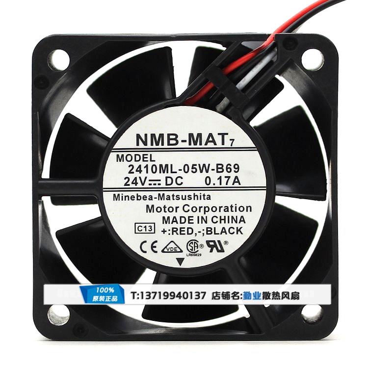 2410ML-05W-B69 24V 0.17A 60*25 三線停轉報警 安川驱动器风扇