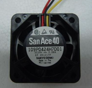 109P0424H7D01 24V 0.08A Sanyo/三洋全新 40*40*15MM轴流风扇
