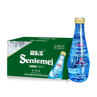 森乐美 大东北黑龙江天然森林植物饮品 白桦树汁碳酸饮料330毫升