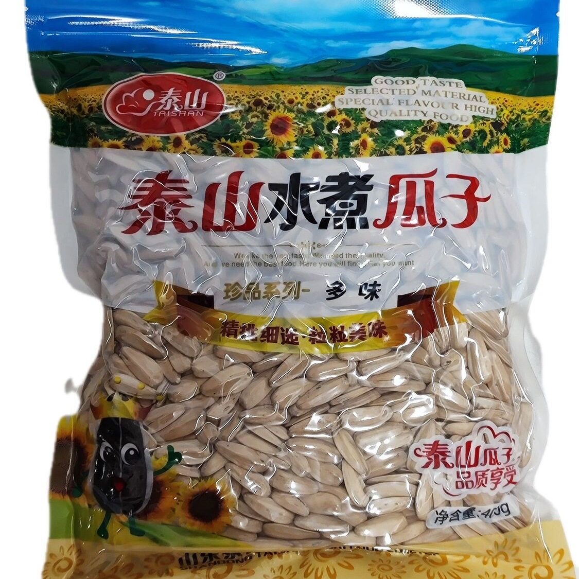 山东泰山多味五香瓜子水煮葵花籽坚果炒货特产零食年货400g小包装