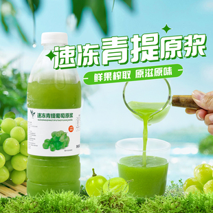 冷冻青提原浆 鲜果榨取NFC果汁非浓缩果酱多肉葡萄奶茶店专用原料