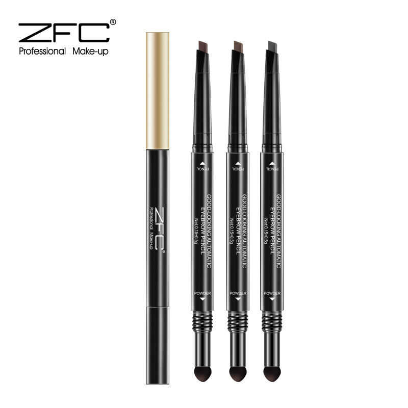 正品 ZFC名师自然柔媚双效眉笔 防水不晕染不脱色染眉膏眉粉