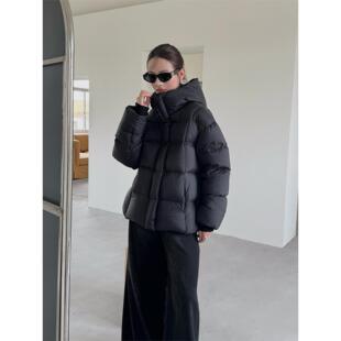 超火短款羽绒服女2025新款小个子高级感三星95绒加厚连帽显瘦外套