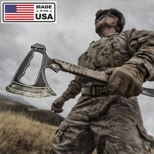 美国进口GERBER戈博Tomahawk野营军斧战斧工兵开山营地户外长斧头