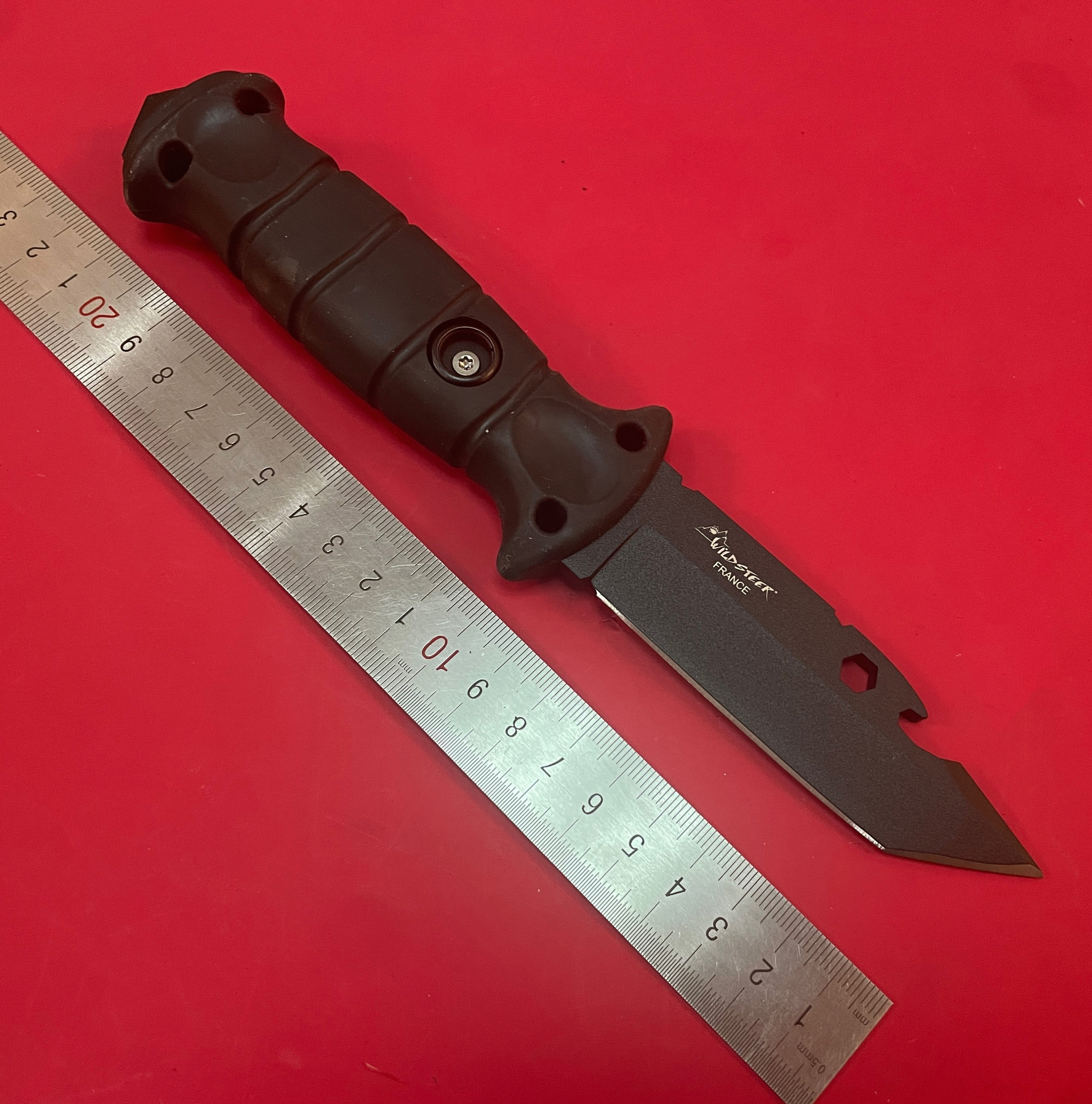 法国进口wildsteer多功能刀具超级奥氏体不锈钢直刀野户外生存刀