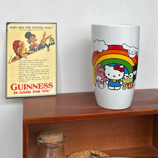 600ml 凯蒂猫大眼蛙布丁狗酷企鹅美乐蒂卡通陶瓷水杯咖啡杯