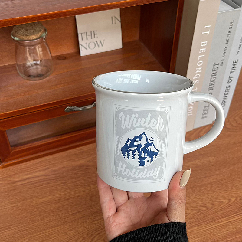 美式简约咖啡杯陶瓷马克杯