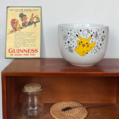 宝可梦皮卡丘卡通汤碗陶瓷面条碗