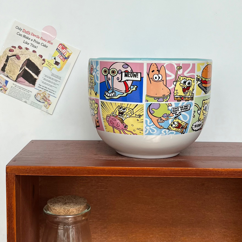 海绵宝宝派大星章鱼哥蟹老板汤碗