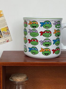 Turtle忍者神龟破影而出周边马克杯陶瓷水杯咖啡杯 600ml