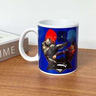DC超人蝙蝠侠神奇女侠陶瓷马克杯水杯子正义联盟周边潮杯