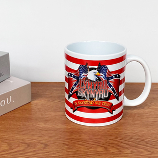 原单 Lynyrd Skynyrd南方摇滚乐队水杯子美式陶瓷马克杯咖啡杯