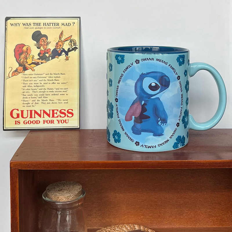 史迪仔马克杯星际宝贝史迪奇陶瓷水杯细闪咖啡杯 550ml,餐饮具,马克杯,淘宝优惠券,粉丝福利购,淘宝优惠卷