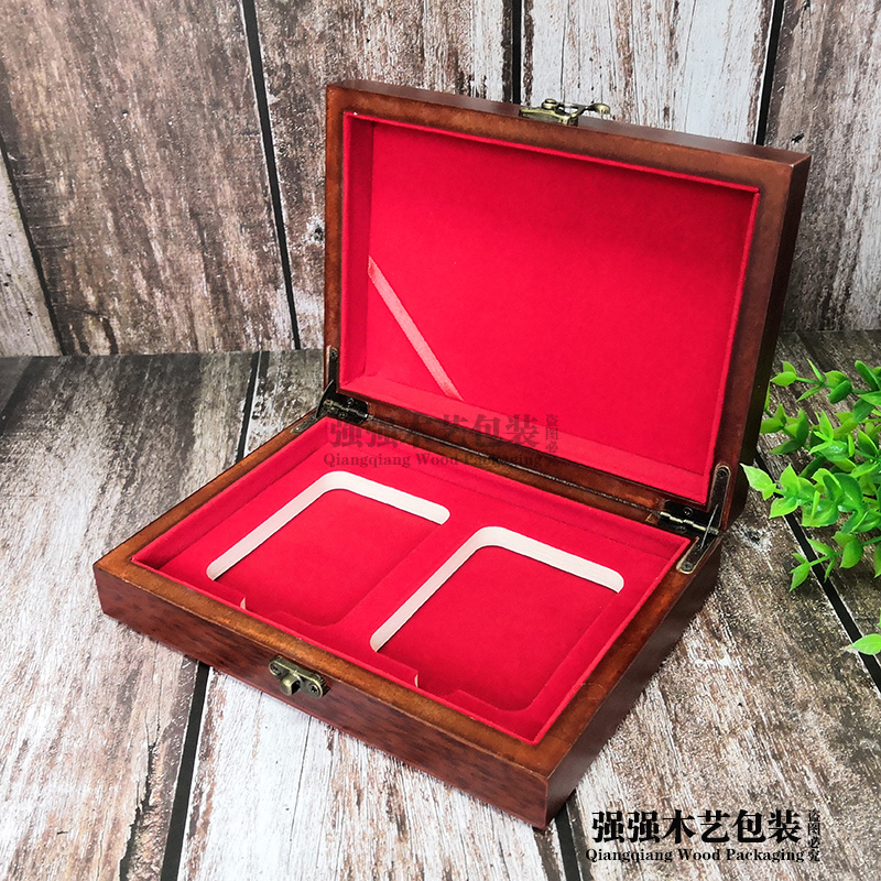 银元收藏奖章证书木盒