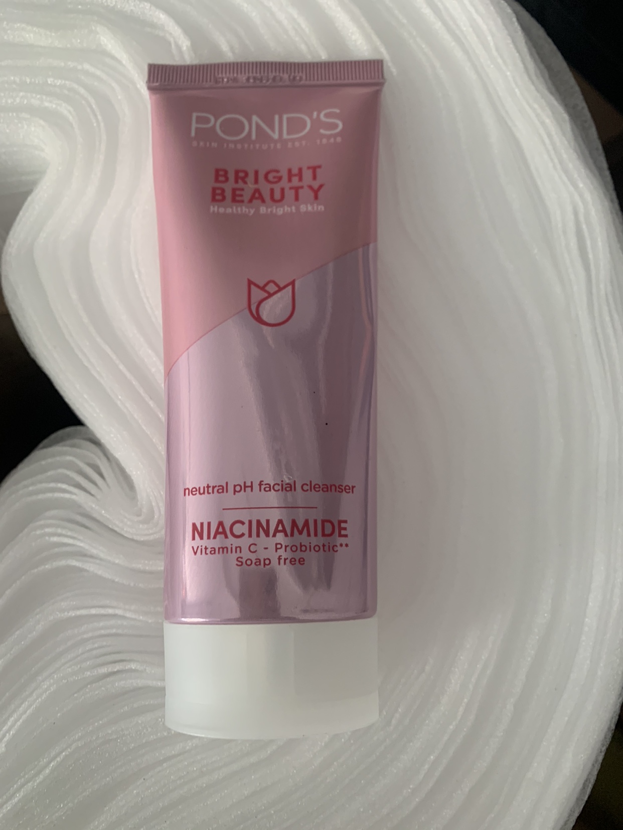 泰国正品Ponds/旁氏洗面奶亮采净白粉润白皙亮肤保湿控油清爽100g