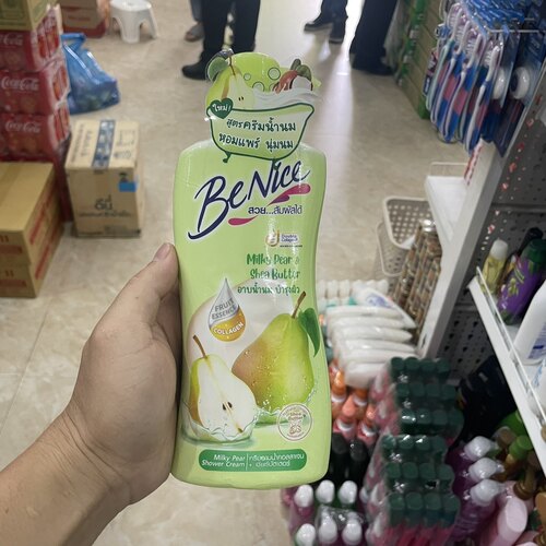 泰国BeNice沐浴露雪梨水果缤纷保湿嫩肤清洁清甜果香沐浴乳400ml