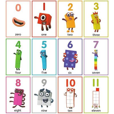 数字方块玩具积木Number blocks英文1-100卡片动画片教具趣味桌游