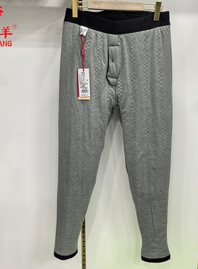 银州羊男士加肥版羊毛棉裤秋冬中老年2407爸爸加厚外穿棉毛24306