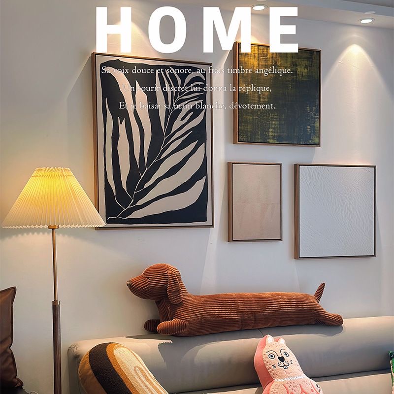 装饰挂画背景墙侘寂风