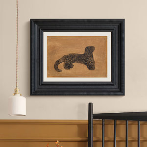 《财源滚滚》常玉法式客厅中古装饰画玄关过道餐厅复古挂画金钱豹