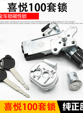 摩托车小公主喜悦100套锁WH100T-F-H-G全车锁优悦磁性电门锁