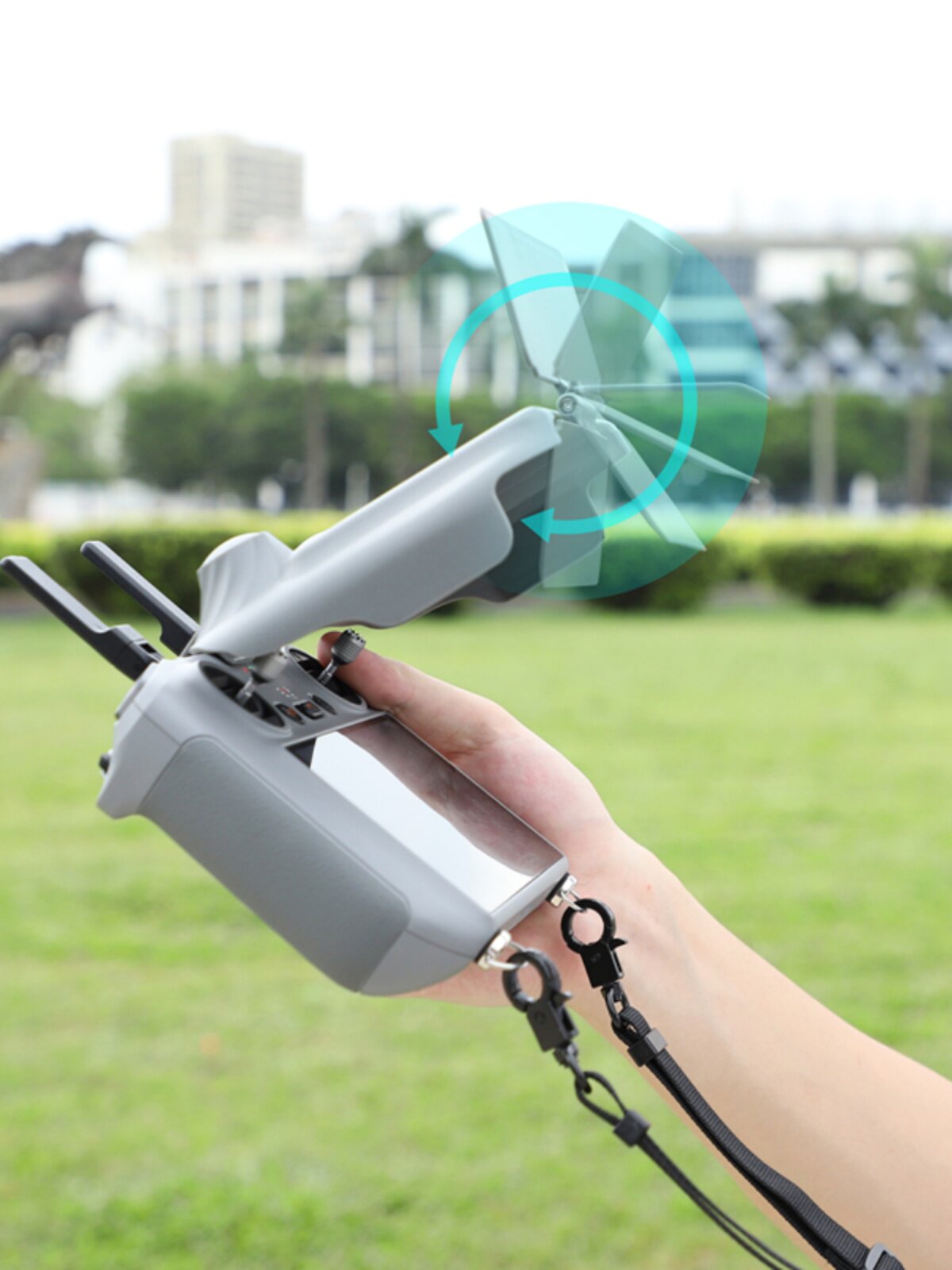 화면 보호 커버가 있는 DJI AIR 3|3S 원격 제어 후드 RC2에 적합 로커 무료 분해 액세서리