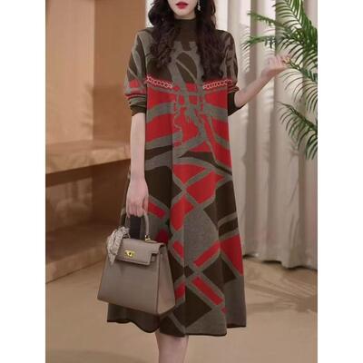 长款毛衣女秋冬季2024新款爆款