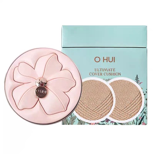 韩国欧蕙花朵气垫1+2替换芯遮暇提亮持妆久50+++欧惠正品