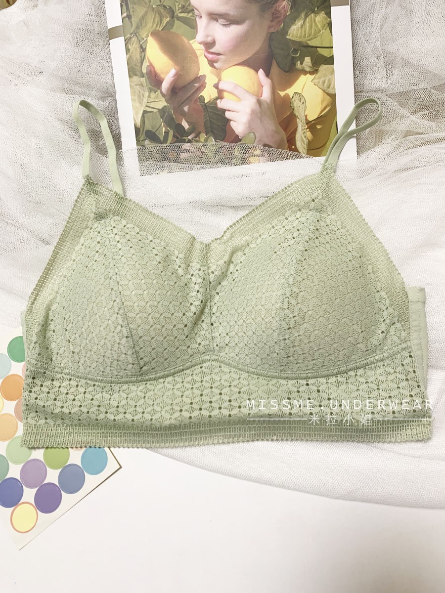 夏凉感冰丝无痕带透气蕾丝裹胸软糯丝滑无钢圈一片式内衣10019