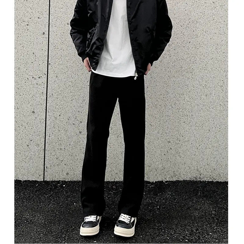 【517合体微喇版】直筒弯刀微喇男卫裤百搭通勤男子休闲西裤