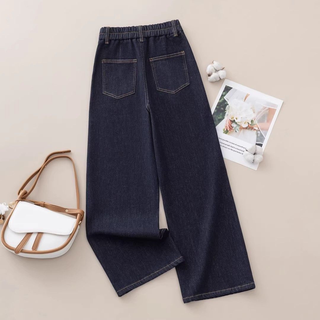 美式复古牛仔裤女2026年春秋新款高腰宽松显瘦加绒阔腿裤小众长裤,女装/女士精品,牛仔裤,淘宝优惠券,粉丝福利购,淘宝优惠卷