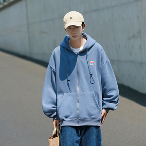 300克50%棉 2025秋季日系cityboy宽松开衫卫衣外套W2205-P68控88图片