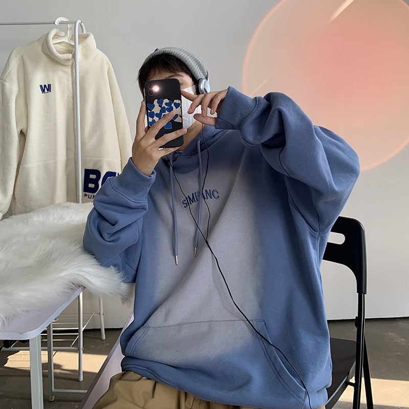 320克重80%棉2025秋季港风新款宽松重磅水洗卫衣W2209-P80控108,男装卫衣,电商A036A