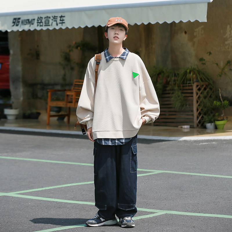 320克2025秋季新款cityboy华夫格假两件卫衣外套W2207-P58控78,女装短外套,电商A036A