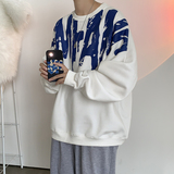 50%棉300克2025新款港风宽松大印花圆领卫衣外套W2201-P58控78，女装短外套，电商A036A