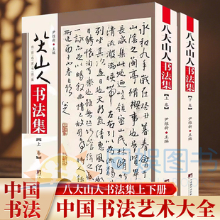 八大山人书法集 铜版彩印上下2卷 中国现代名家画集清初画坛四僧之一山水画八大山人朱耷翰墨聚珍作品集八大山人墨迹选书尹维新 编