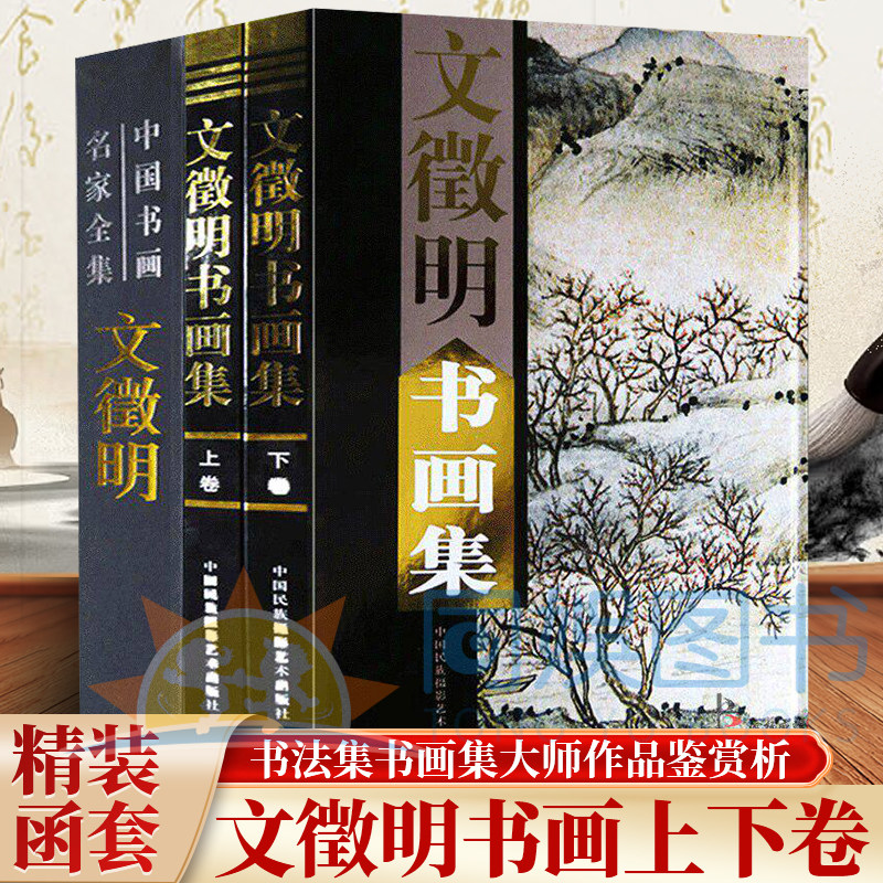 正版 文徵明书画集:全2卷 文徵明书画作品集 珍藏版 大16开精装 书法名家书法赏析作品集书法集书画集大师作品图画技法鉴赏艺术