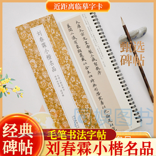 刘春霖小楷名品圣教序闲邪公家传进学解 近距离临摹字卡未修复原迹墨迹甄选 原汁原味 古质未损繁简对照 无障碍认读原帖