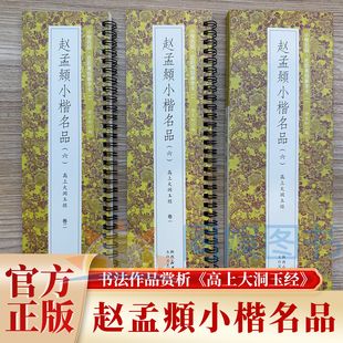 全2册赵孟頫小楷名品六高上大洞玉经 近距离临摹字卡 逐字临摹笔法逐字临摹笔法无障碍认读原帖墨迹甄选原汁原味古质未损
