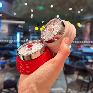 复古圆形机械计时器冰箱贴厨房做饭提醒器烘培工具磁铁定时器磁吸