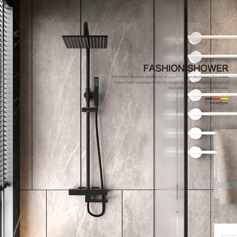 瀑布专利产品挂墙式恒温淋浴花洒