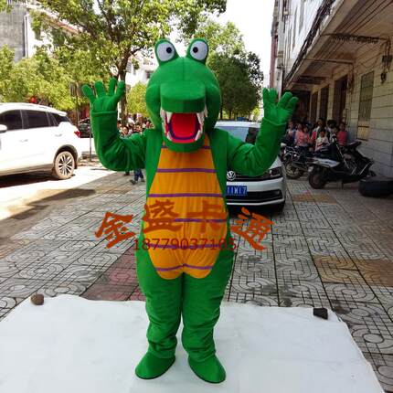 鳄鱼卡通人偶服装企业商家吉祥物动漫广告宣传人穿玩偶道具服定制