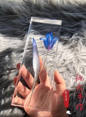 【桃夭手作】郁金香真花标本原创纯手工定制软装情侣礼物顺丰包邮