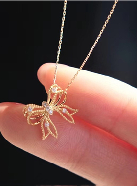 蝴蝶轻奢镂空气质钻石调太幅纯银