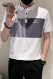 夏季短袖POLO衫撞色半袖ins潮流新款男装上衣T恤PL10-P55，男装Polo衫，电商D323（原B261）