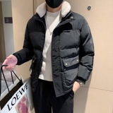 冬季新款羊羔毛可拆立领棉服男加厚外套大口袋工装棉衣MY02-P128，男装棉衣，电商D323（原B261）