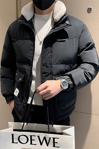 冬季新款羊羔毛可拆立领棉服男加厚外套大口袋工装棉衣MY02-P128图片