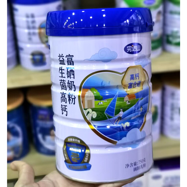完达山富硒奶粉益生菌高钙奶粉 膳食纤维 木糖醇调制乳粉 750g/罐